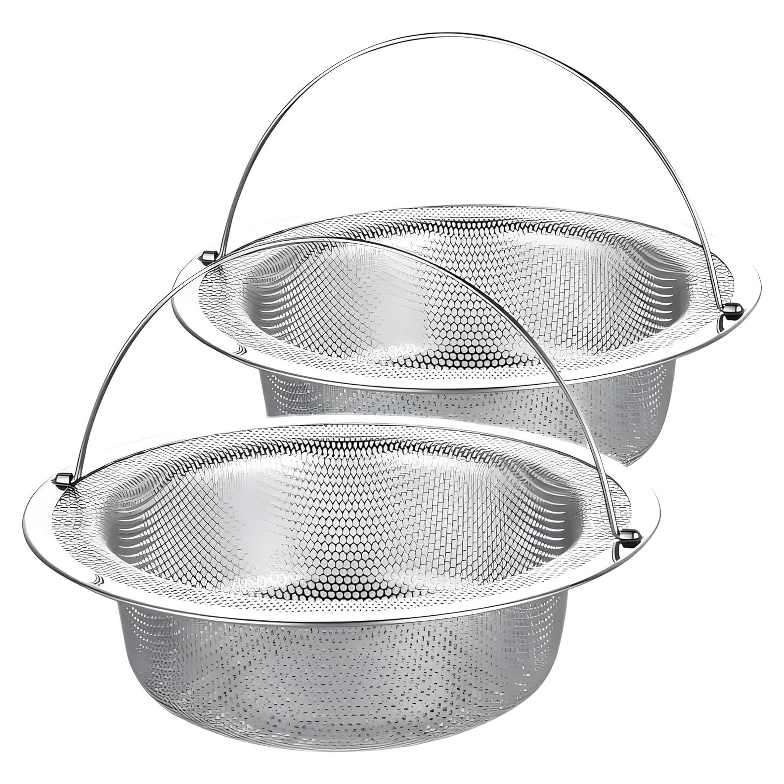 Paquete de 4 Canastas Colador Acero Inoxidable SZLFSX 11.4 cm