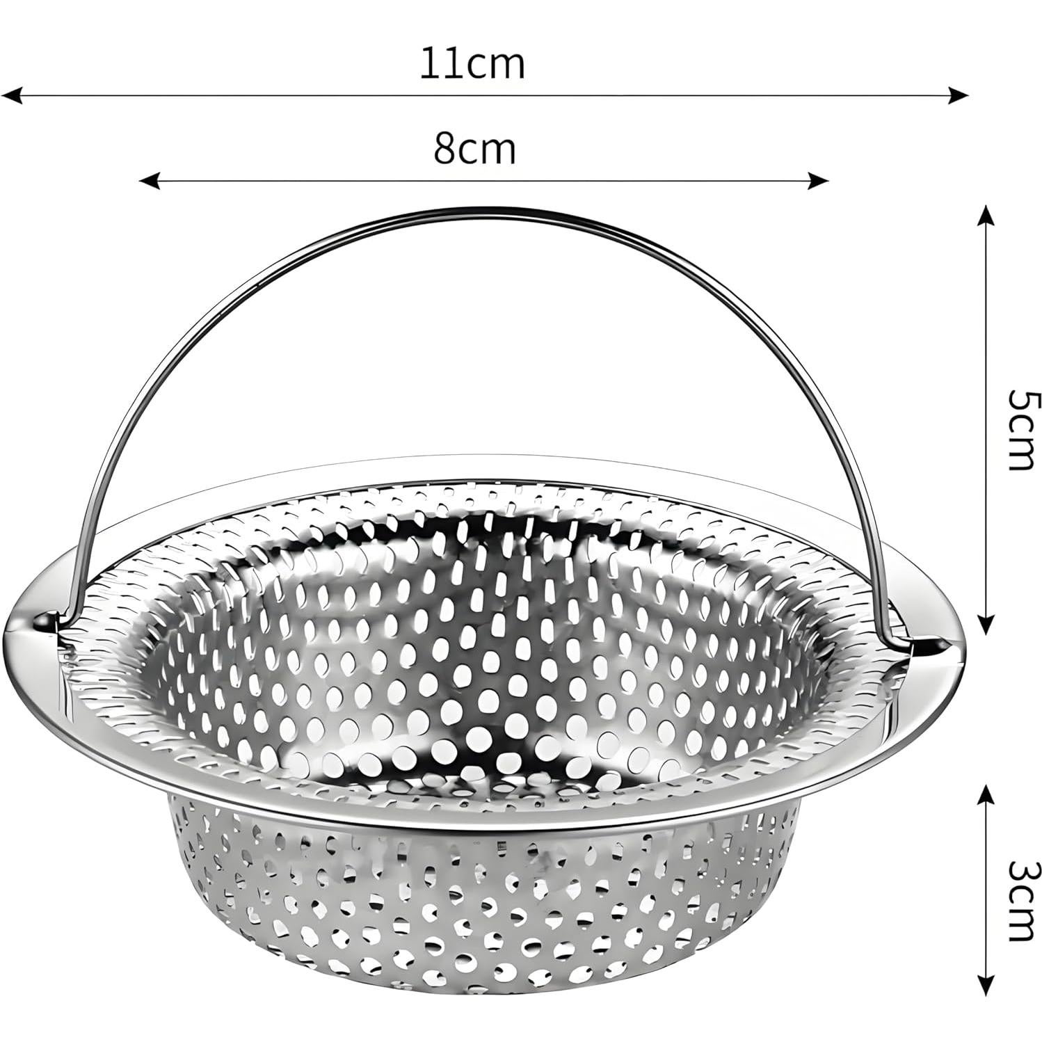 Paquete de 4 Canastas Colador Acero Inoxidable SZLFSX 11.4 cm