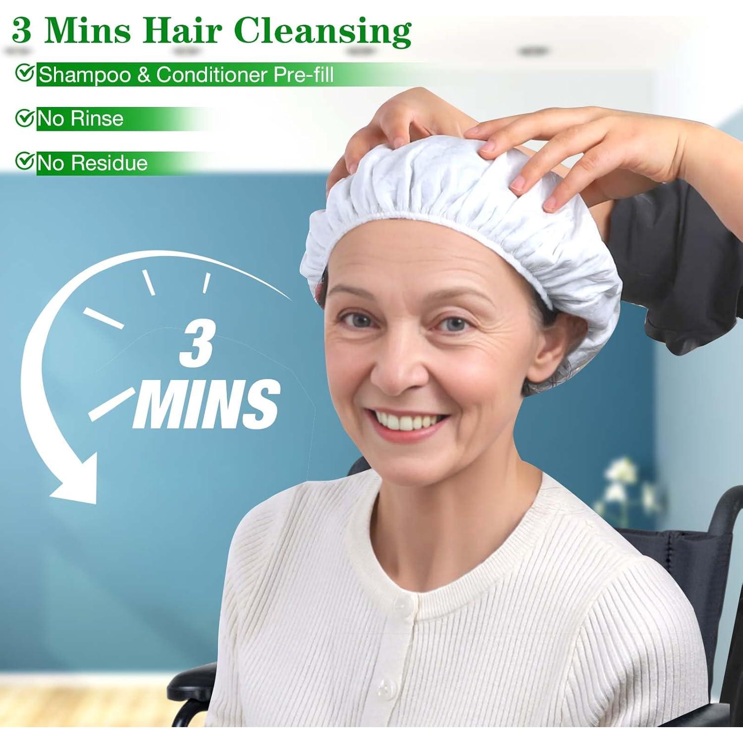 Gorros de Shampoo Sin Enjuague BestLink - Paquete de 6