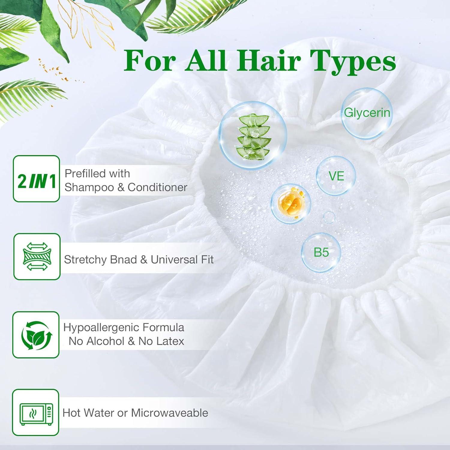 Gorros de Shampoo Sin Enjuague BestLink - Paquete de 6