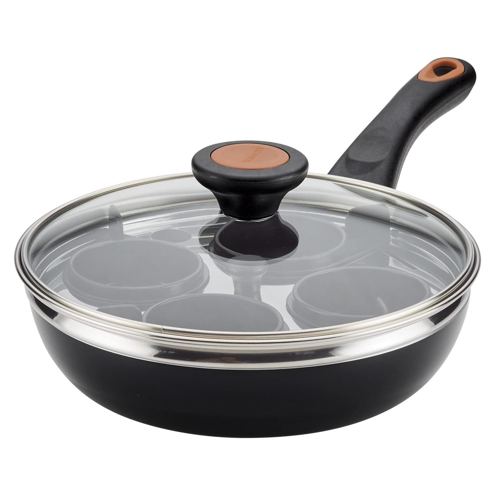 Sartén para pochar huevos Farberware Glide 20,32 cm negra