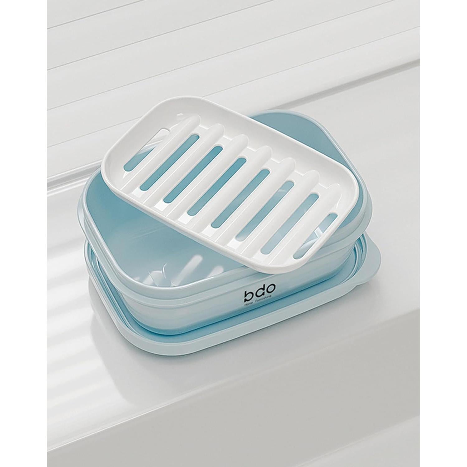 Estuche de Jabón de Viaje PEISAINOX Rosa a Prueba de Fugas