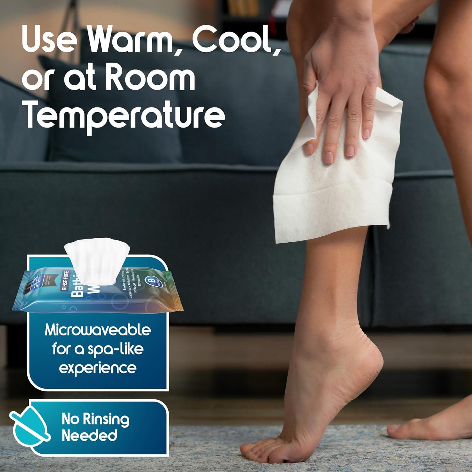 Toallitas de baño Inspire | 6 paquetes de 8 toallitas