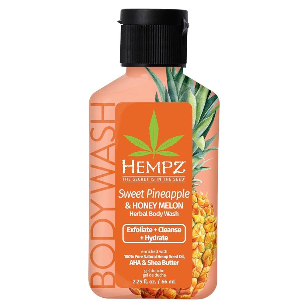 Gel de Ducha Hempz Piña Dulce y Melón 63.87 ml Viaje