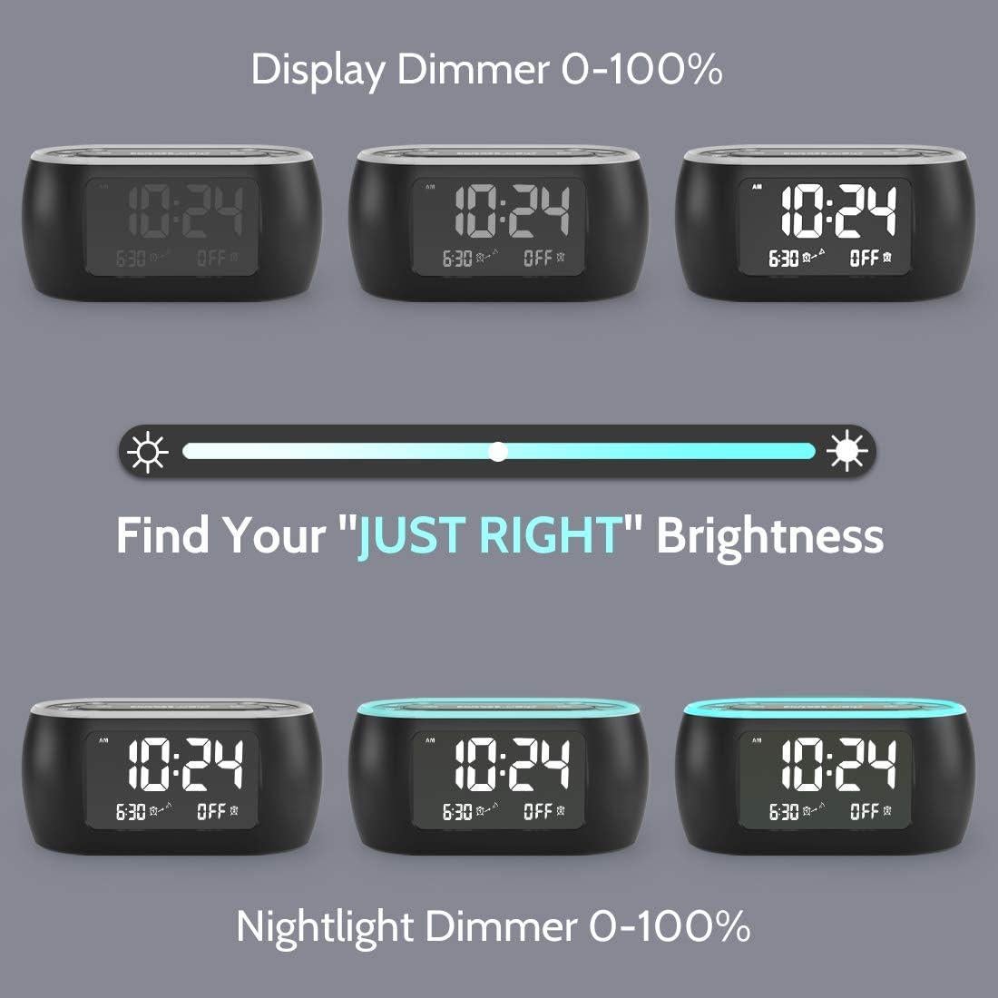 Reloj Despertador HOUSBAY RS1 con Luz Nocturna y Radio FM