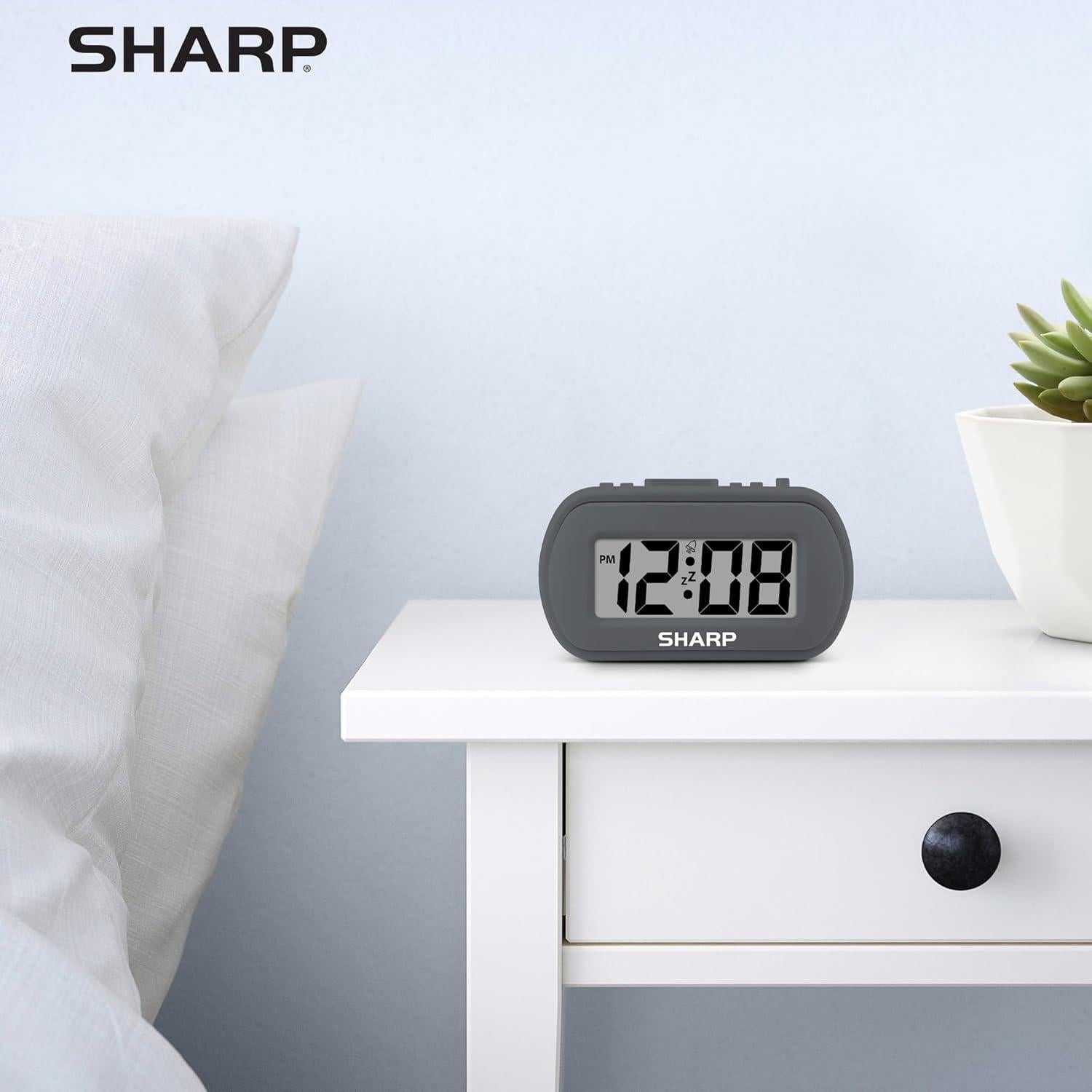Reloj Despertador Digital SHARP SPC483 - Negro Carbón