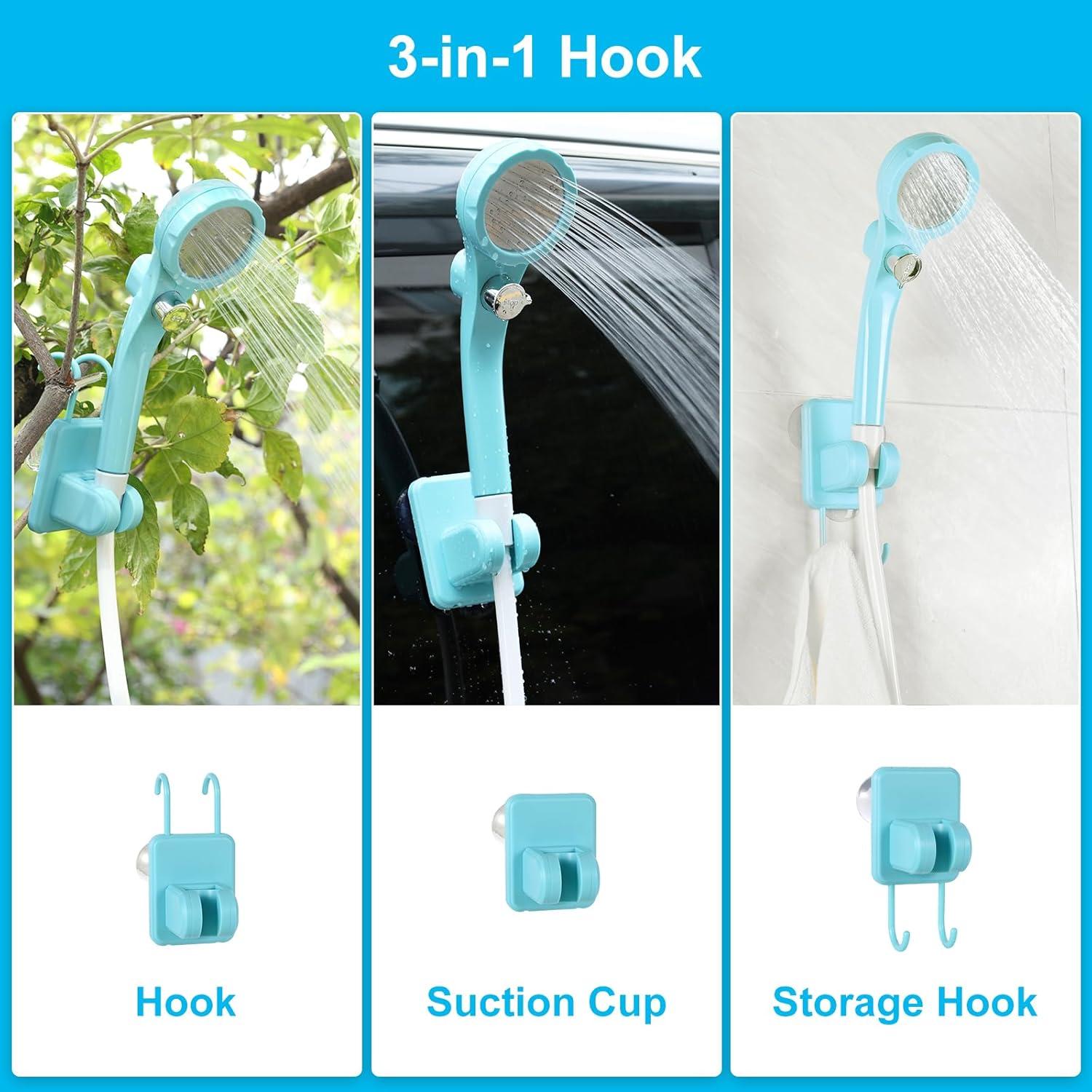 Ducha Portátil WADEO Camping Eléctrica 6000mAh 5L/min