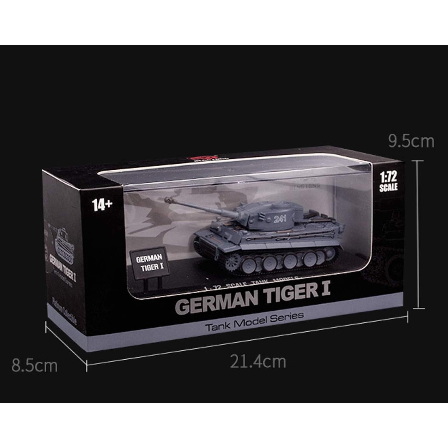 Tanque Tigre I Alemán Diecast POCO DIVO 1/72 Vitrina
