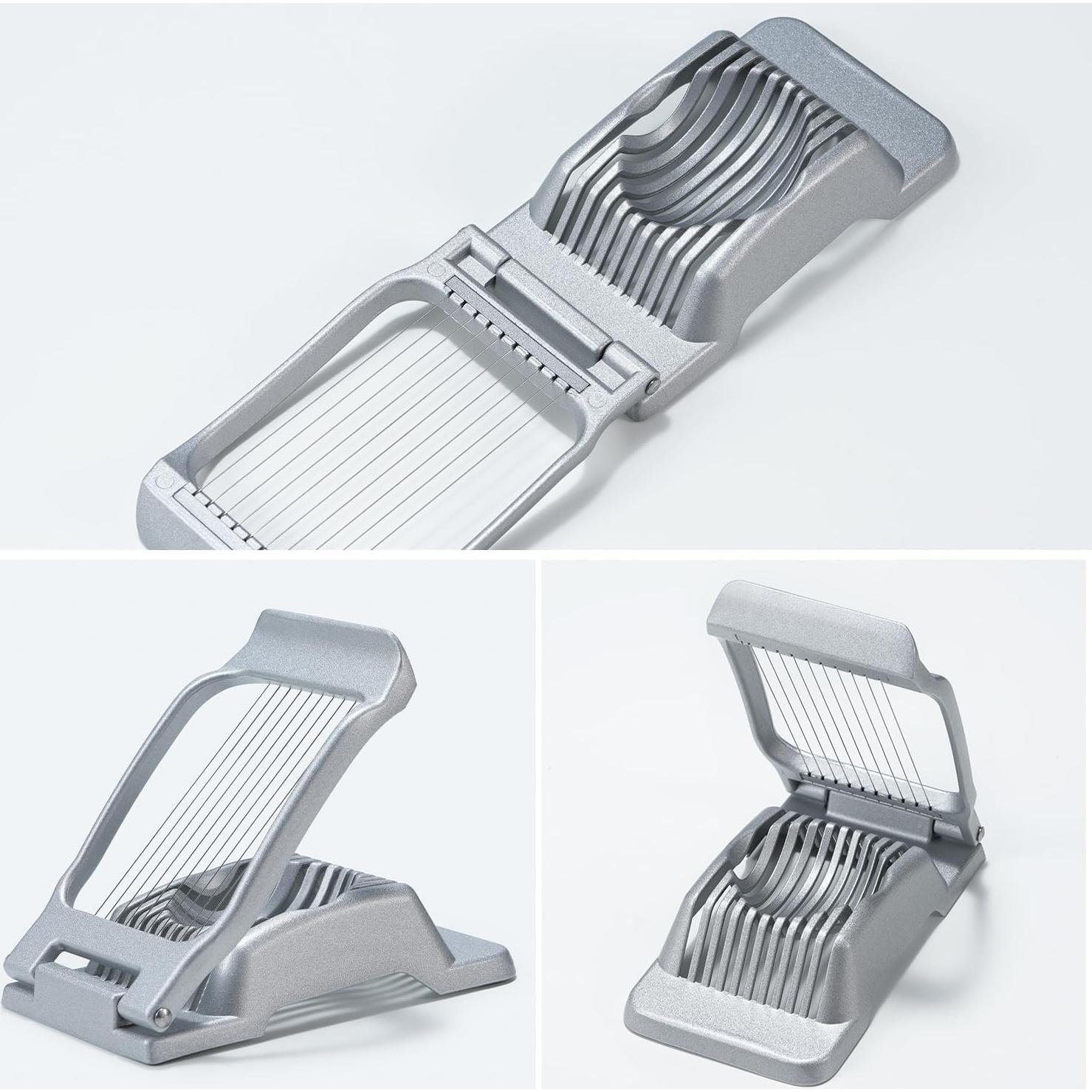 Cortador de Huevos Sopito de Acero Inoxidable 304 Multifuncional