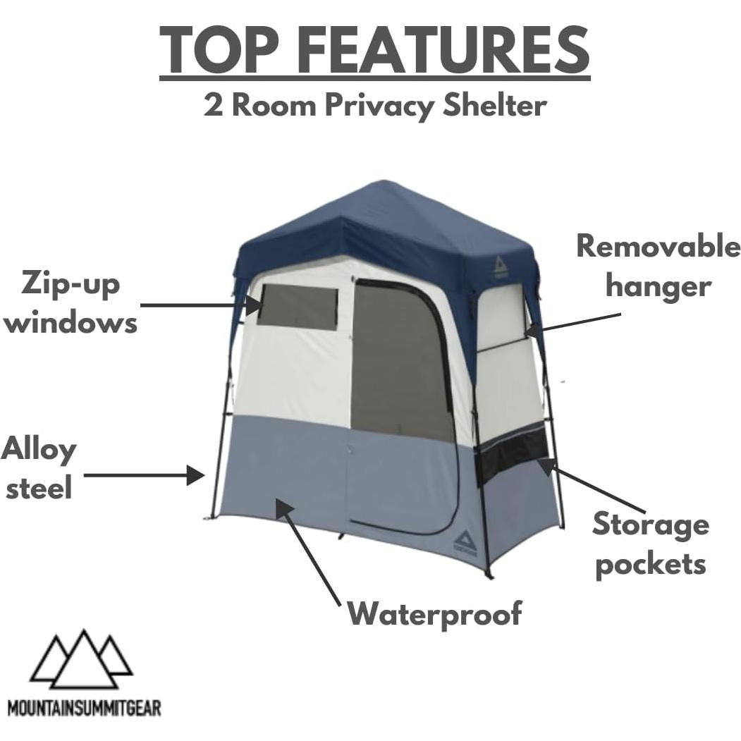 Refugio de Privacidad Rápido Caddis 2 Habitaciones Camping