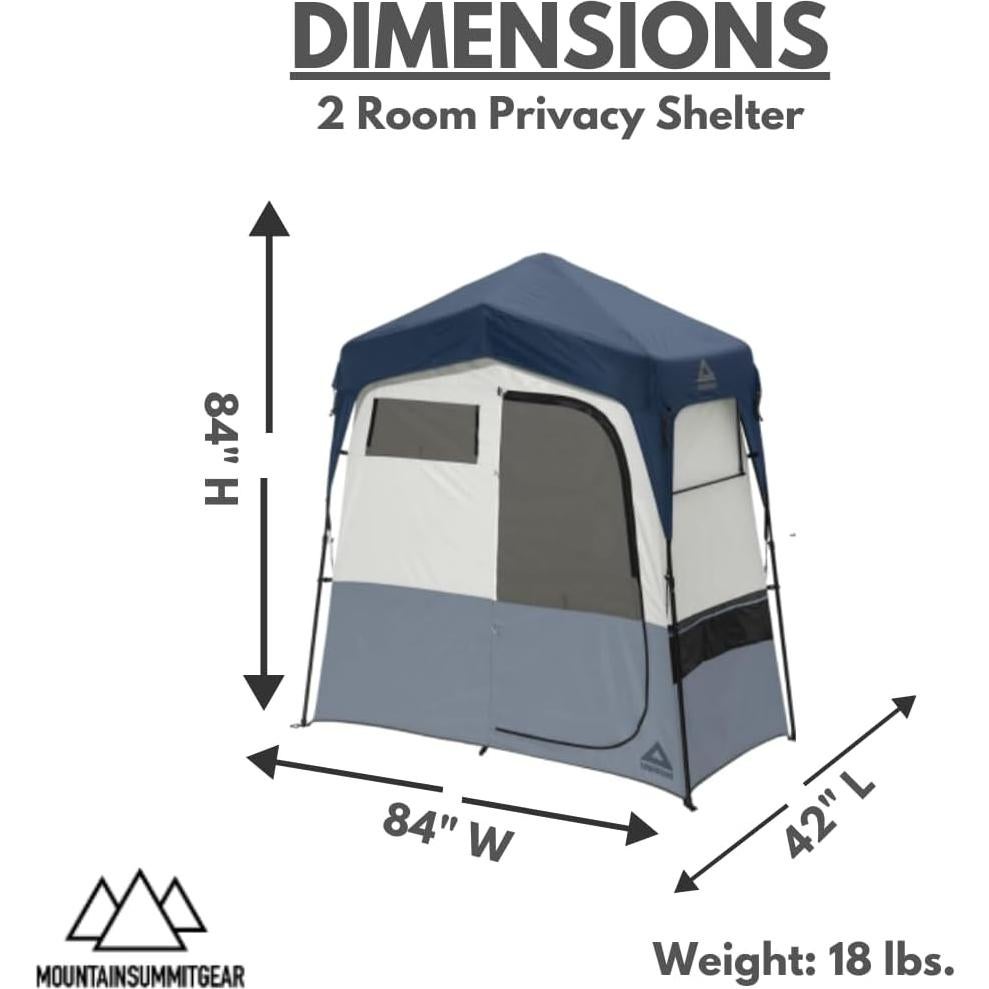 Refugio de Privacidad Rápido Caddis 2 Habitaciones Camping