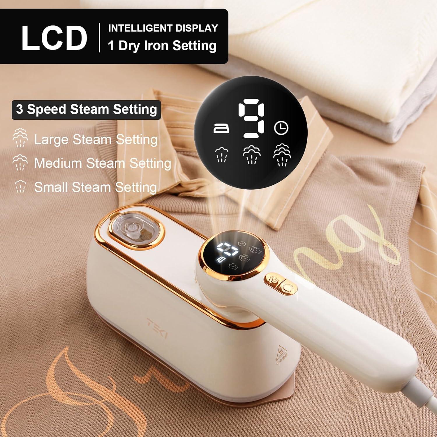 Plancha de Vapor Portátil TEKI 1200W 160ml 10s Calentamiento