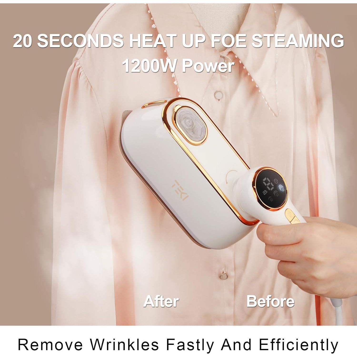 Plancha de Vapor Portátil TEKI 1200W 160ml 10s Calentamiento