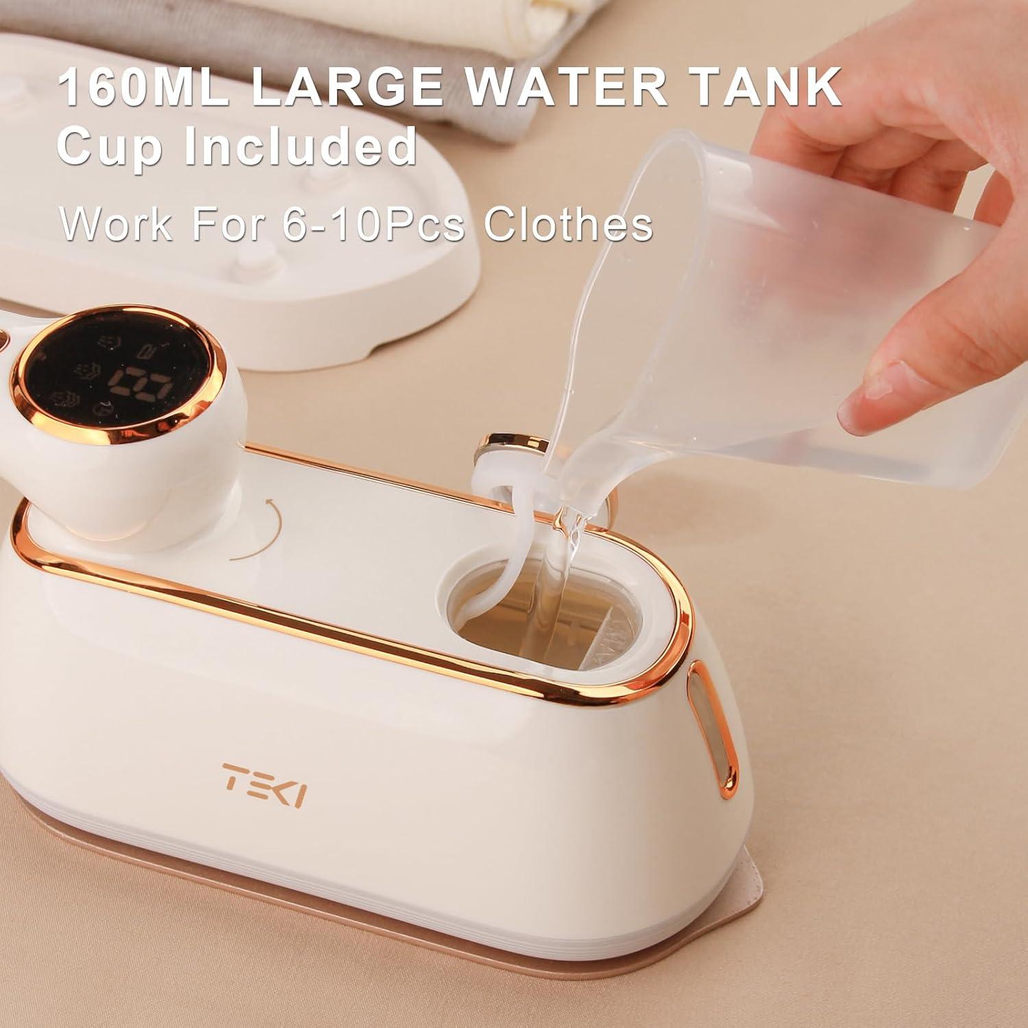 Plancha de Vapor Portátil TEKI 1200W 160ml 10s Calentamiento