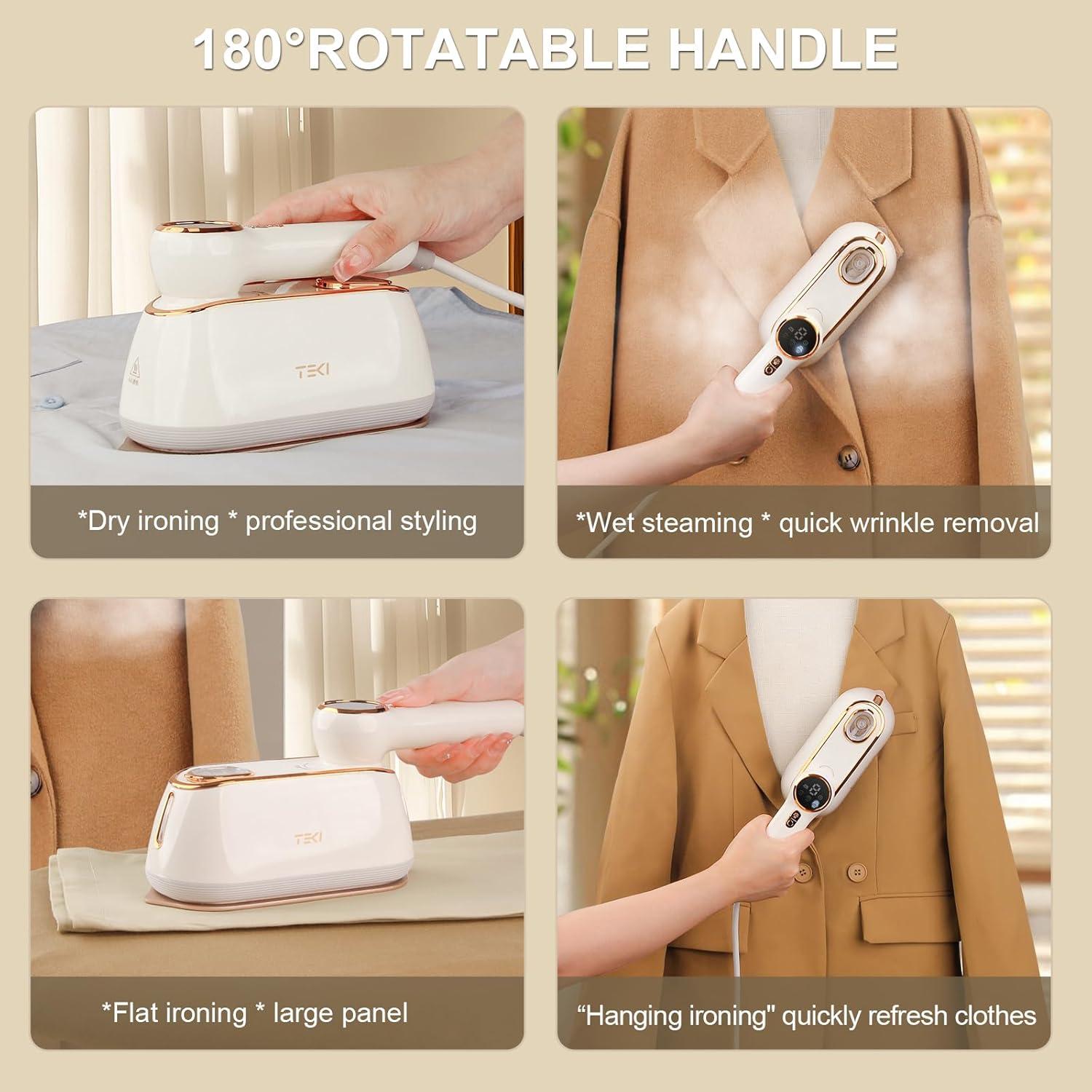 Plancha de Vapor Portátil TEKI 1200W 160ml 10s Calentamiento