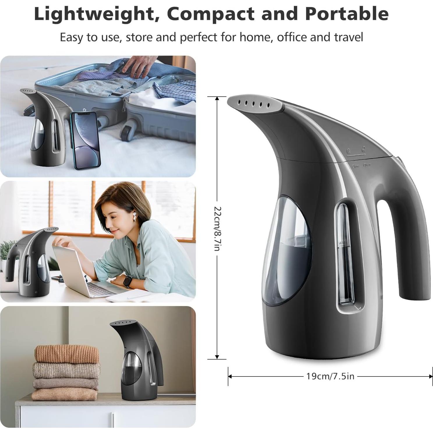 Vaporizador de Ropa HiLIFE HL7 Portátil 700W 240ml Negro