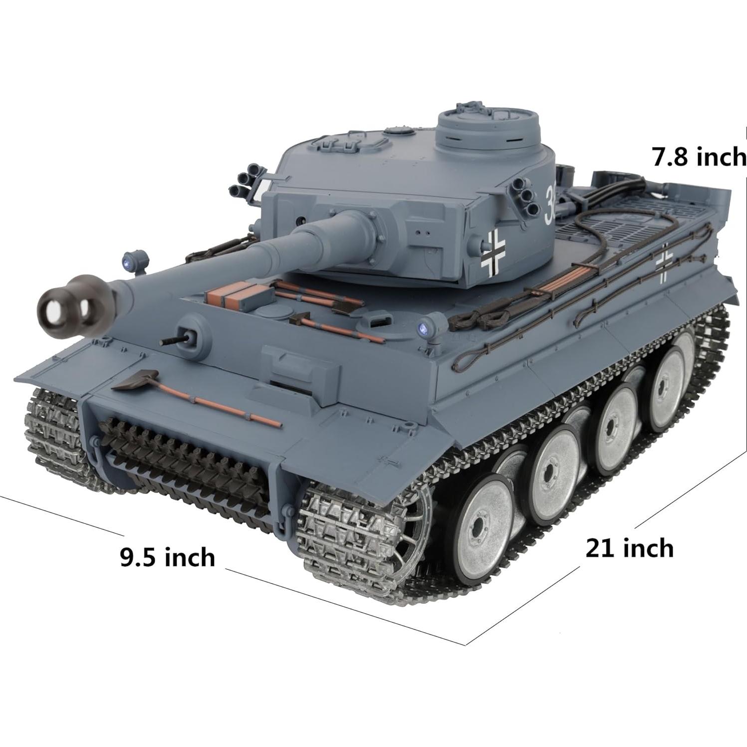 Tanque Control Remoto HengLong Tiger I 1/16 Metal 5000mAh