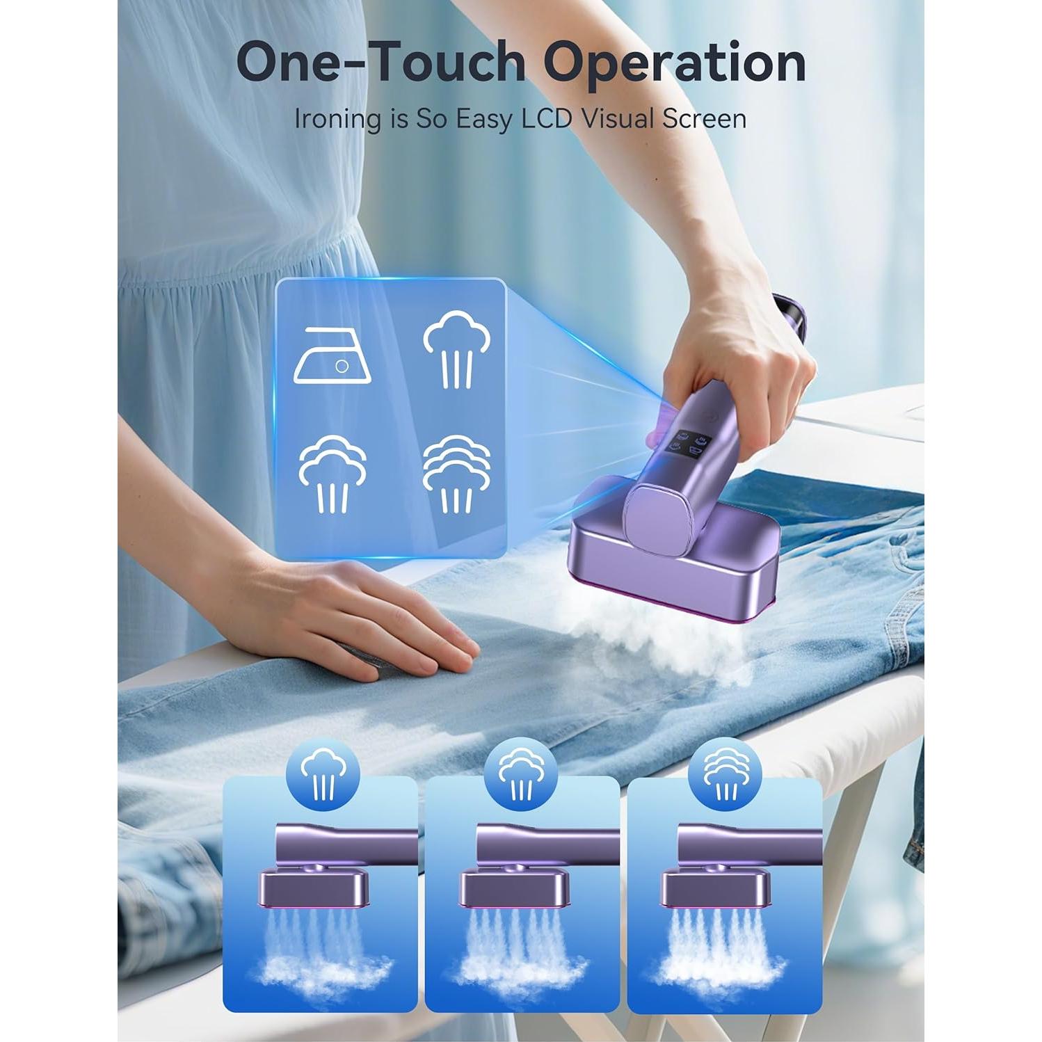 Vaporera y Plancha Portátil Sundu LM-2401 1000W 100ml Gris