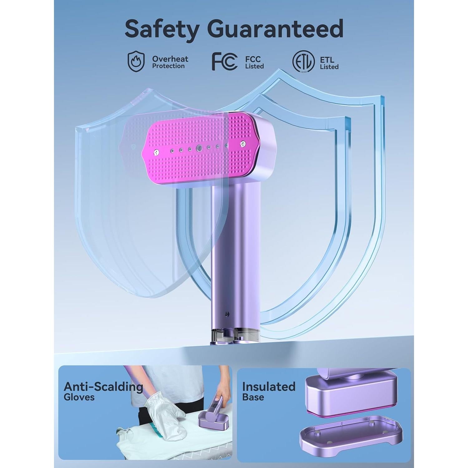 Vaporera y Plancha Portátil Sundu LM-2401 1000W 100ml Gris