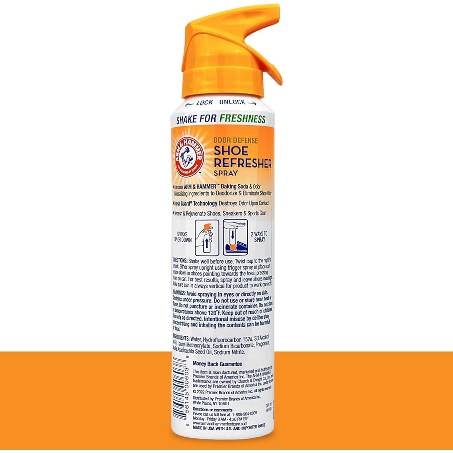 Spray Desodorante para Zapatos Arm & Hammer 4 oz (Paquete de 3)
