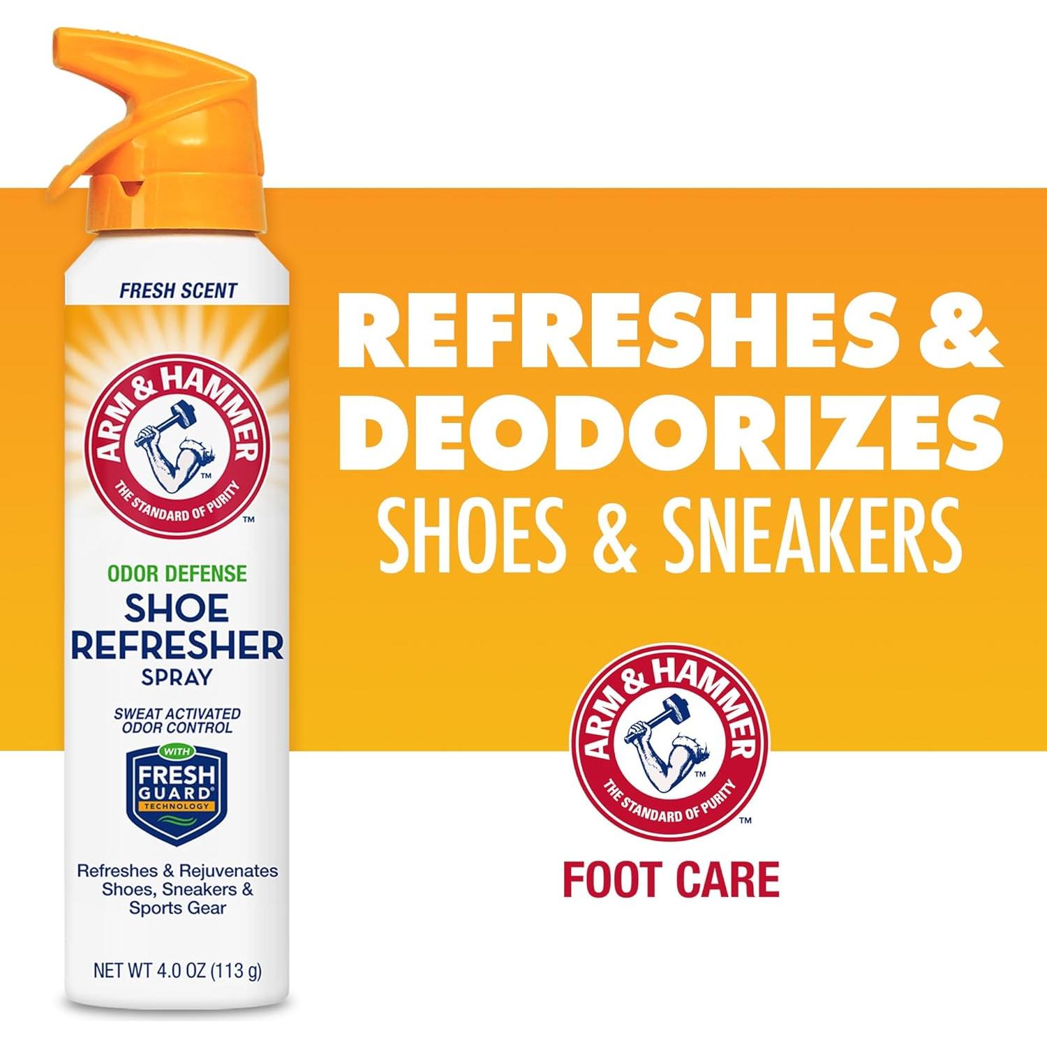 Spray Desodorante para Zapatos Arm & Hammer 4 oz (Paquete de 3)