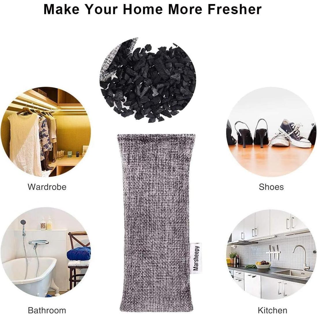 Bolsas Desodorantes de Carbón Activado Marsheepy 6x60g