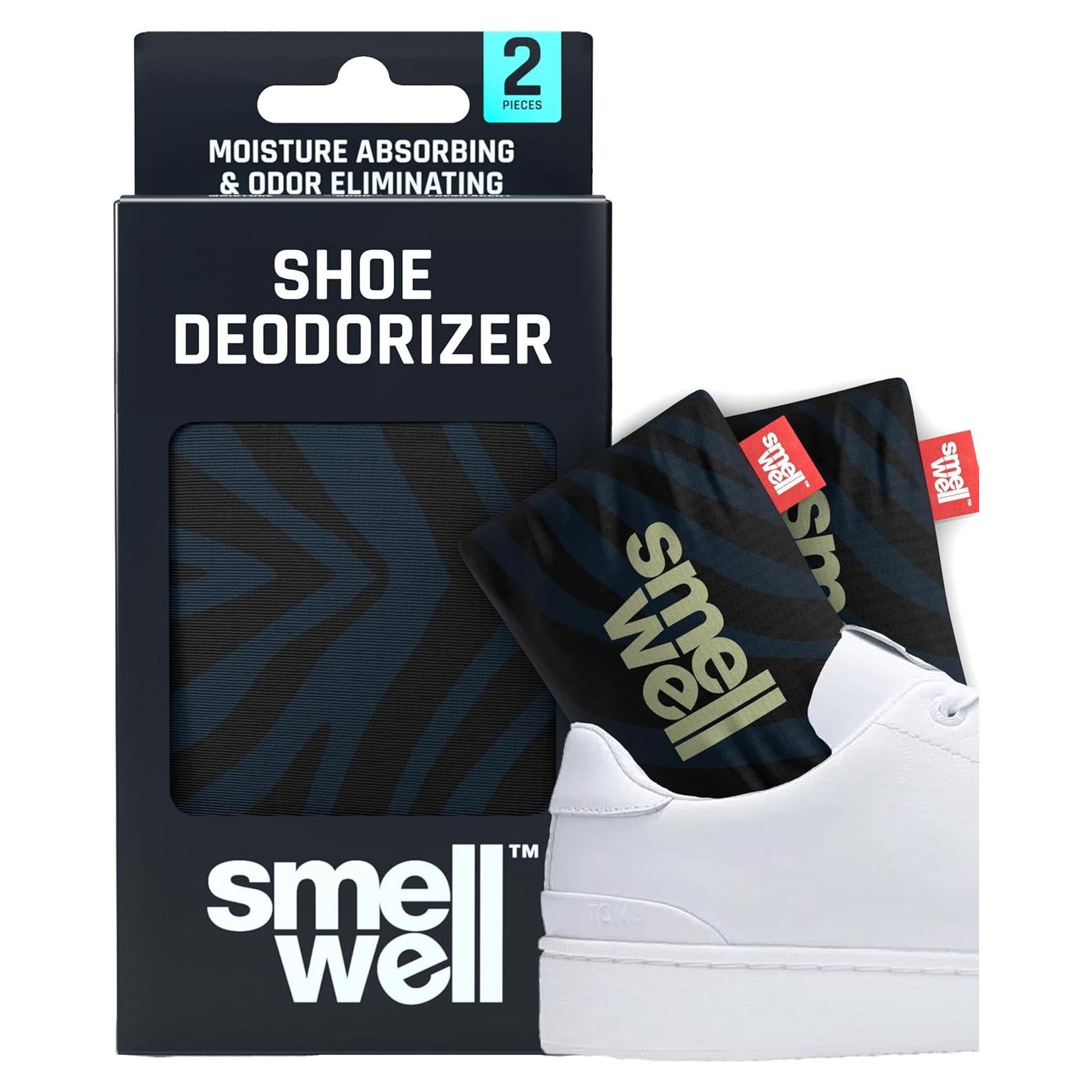 SmellWell Insertos Desodorantes para Zapatos 2x1.8oz Cebra Negra