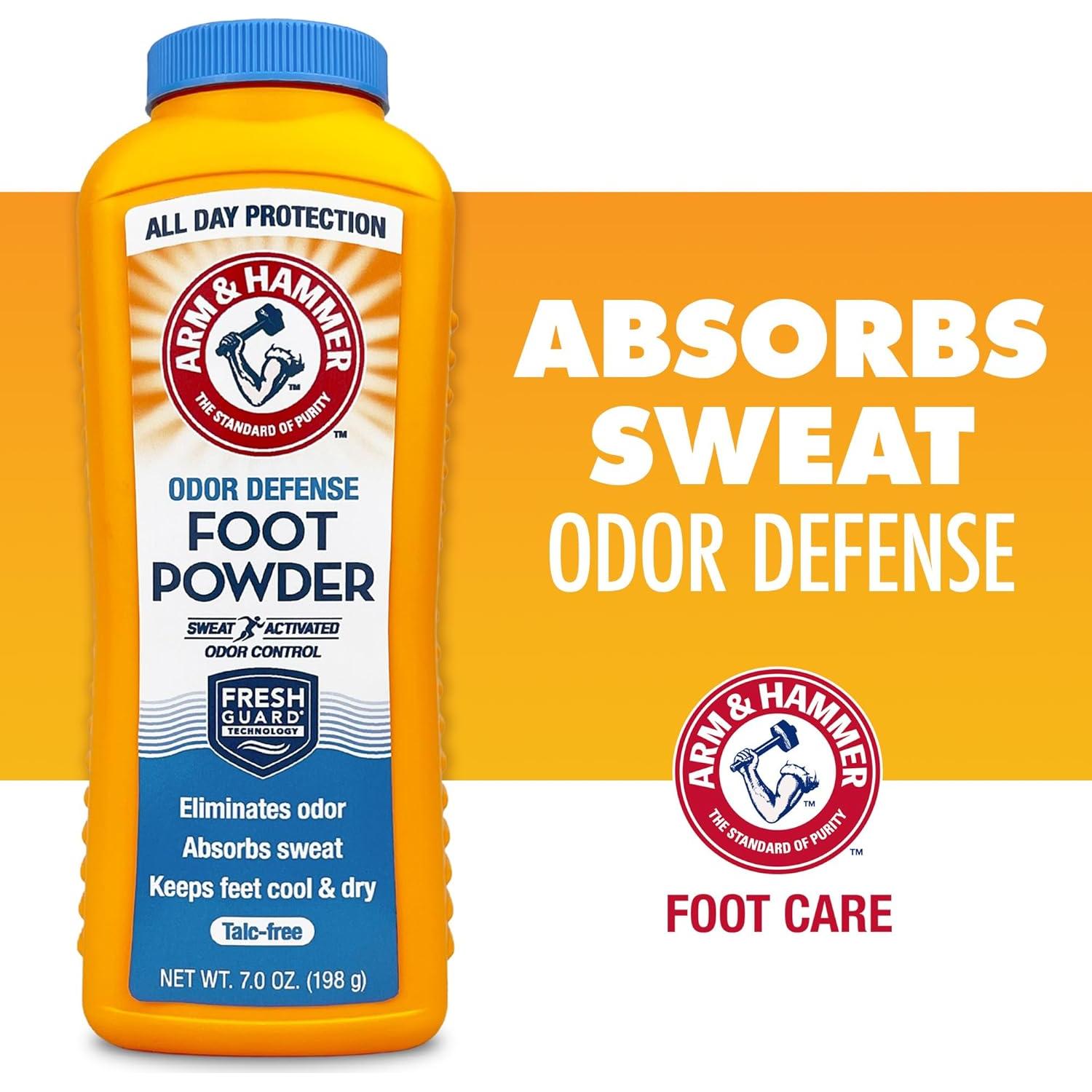 Polvo para pies Arm & Hammer 198 g sin talco paquete 3