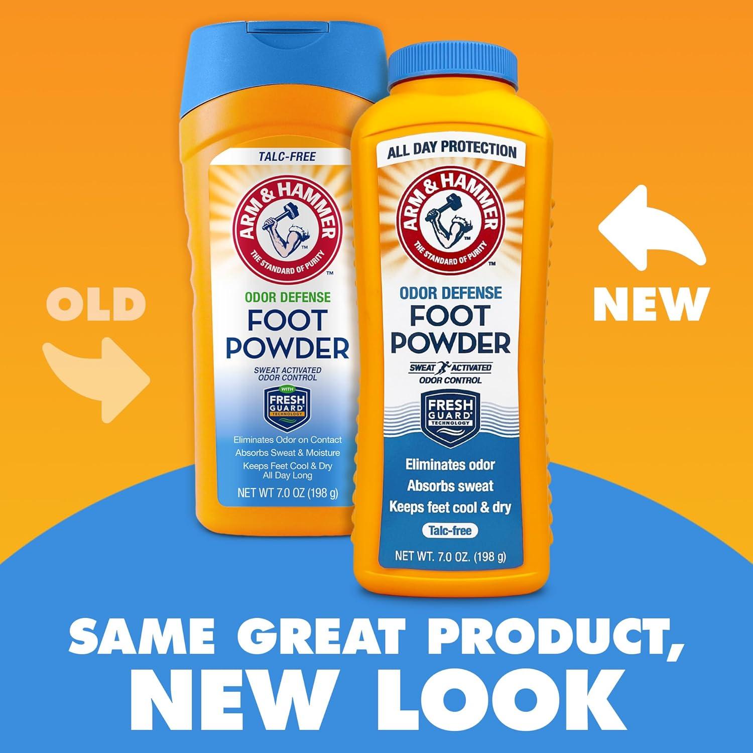 Polvo para pies Arm & Hammer 198 g sin talco paquete 3