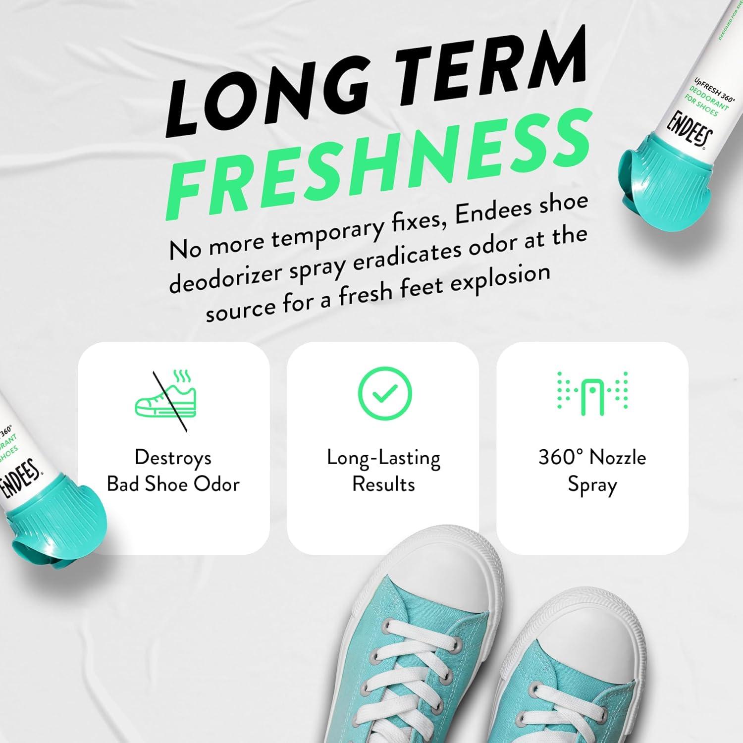 Spray Desodorante para Zapatos Endees UpFresh 100 ml x3