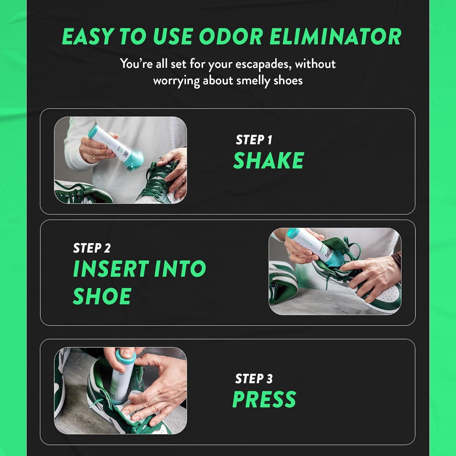 Spray Desodorante para Zapatos Endees UpFresh 100 ml x3