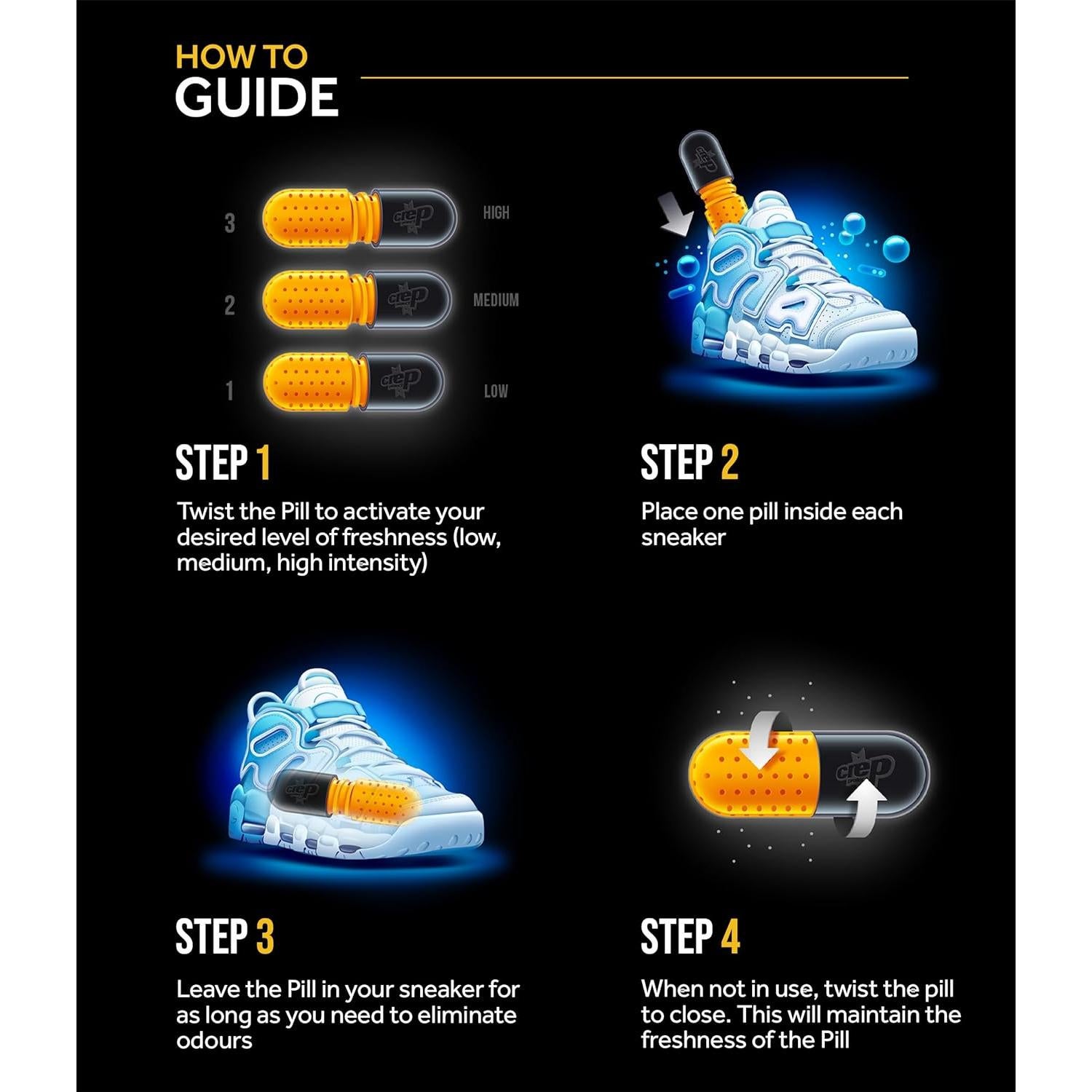 Desodorante para Zapatillas Crep Protect - Algodón Fresco (2 Pzs)