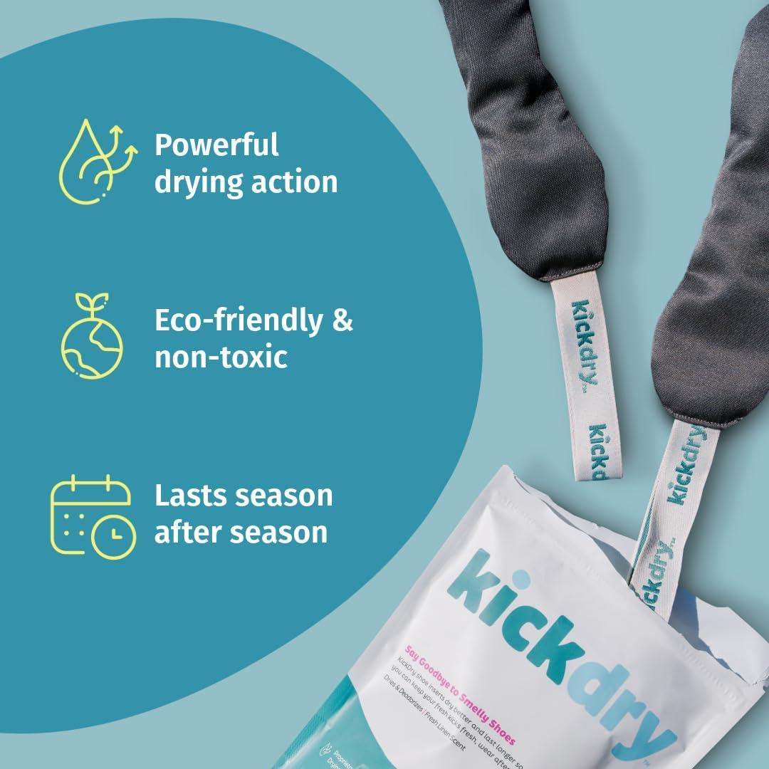Secador de Zapatos KickDry - Desodorante Aroma a Ropa Fresca