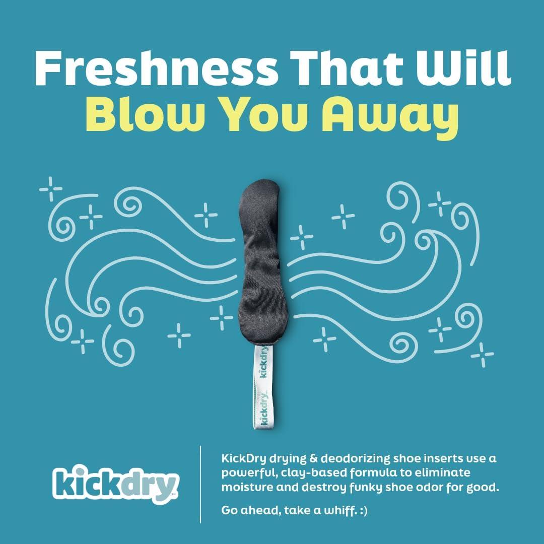 Secador de Zapatos KickDry - Desodorante Aroma a Ropa Fresca