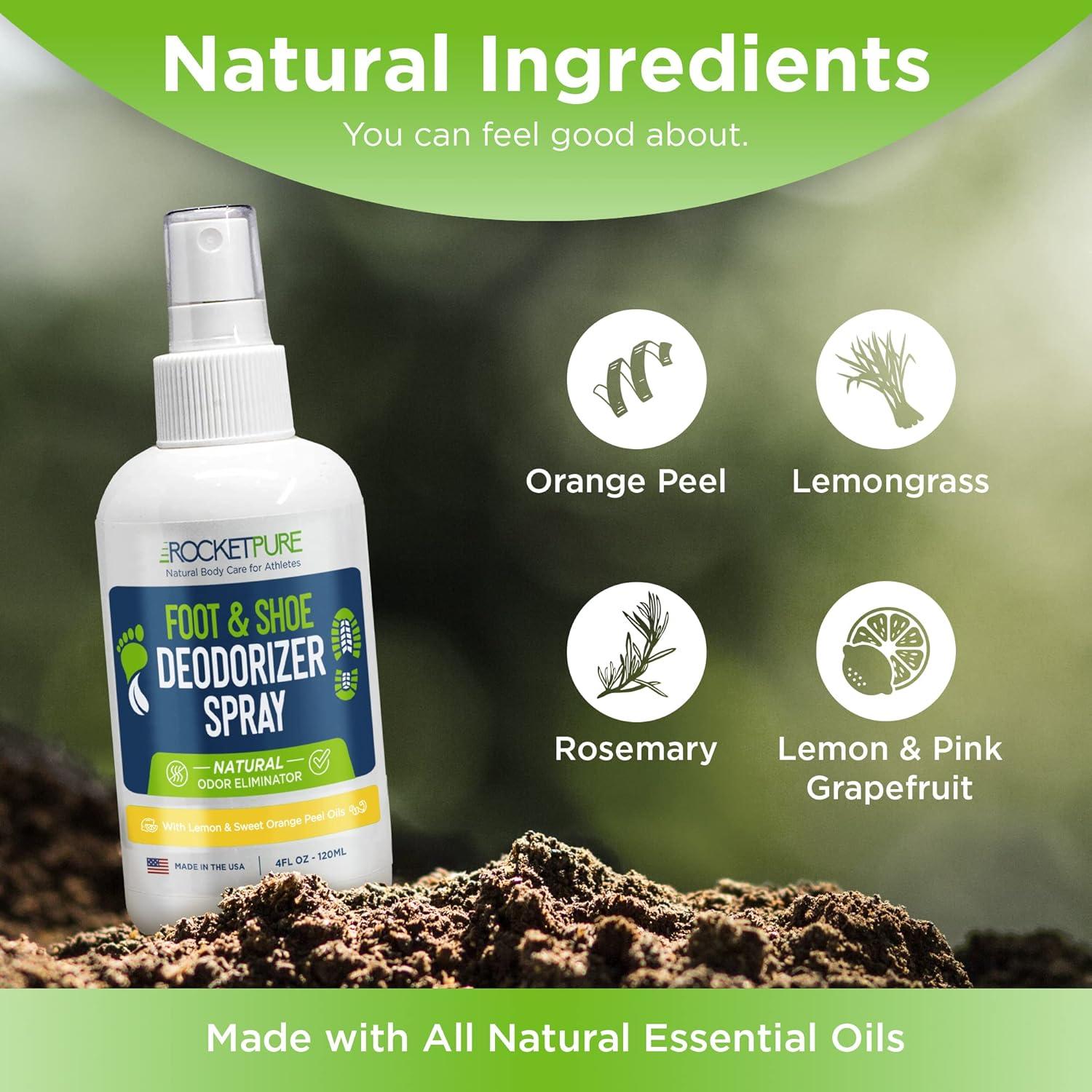 Desodorante Natural para Pies y Zapatos Rocket Pure 113ml