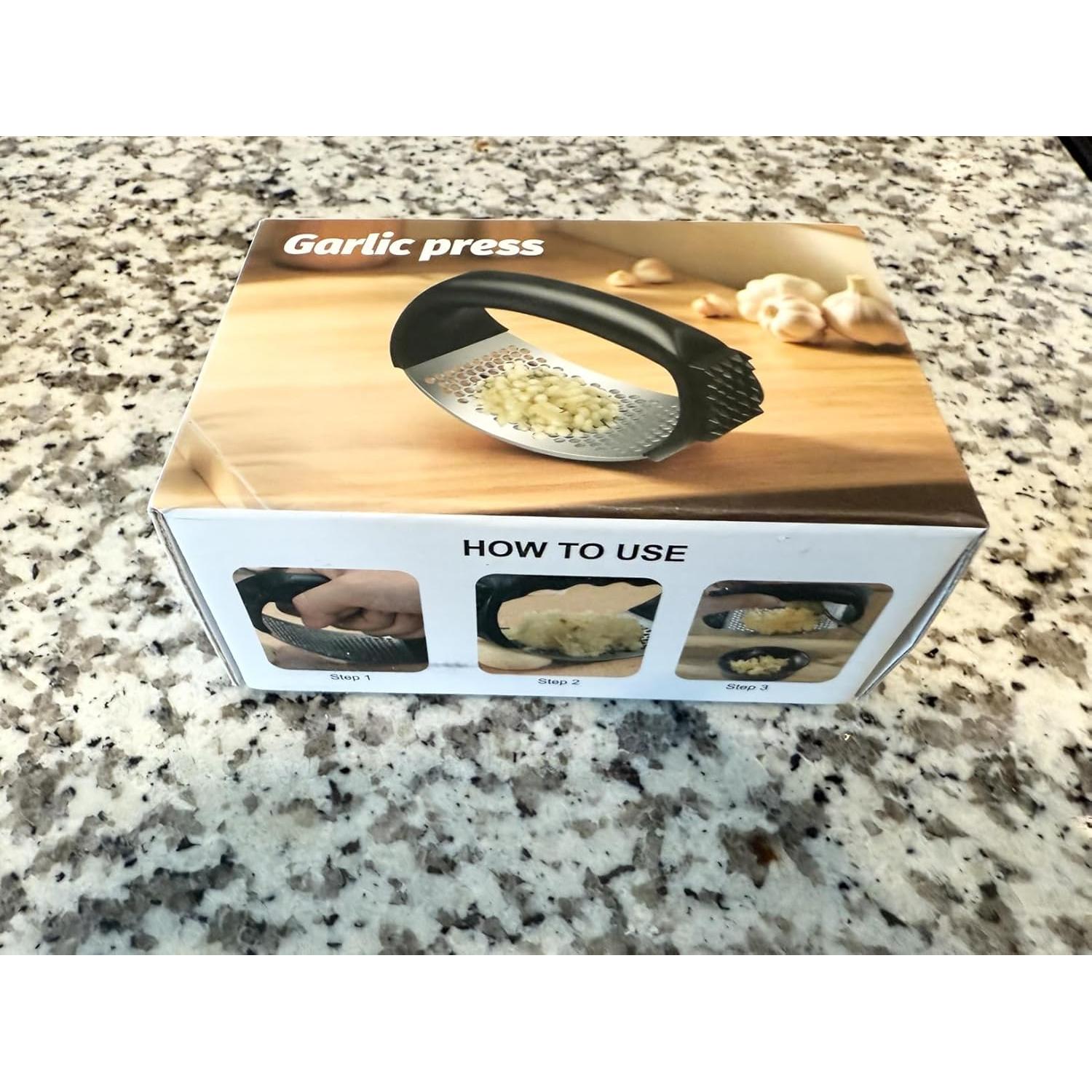 Prensa de Ajo Lesbima Acero Inoxidable Ergonomica 99g