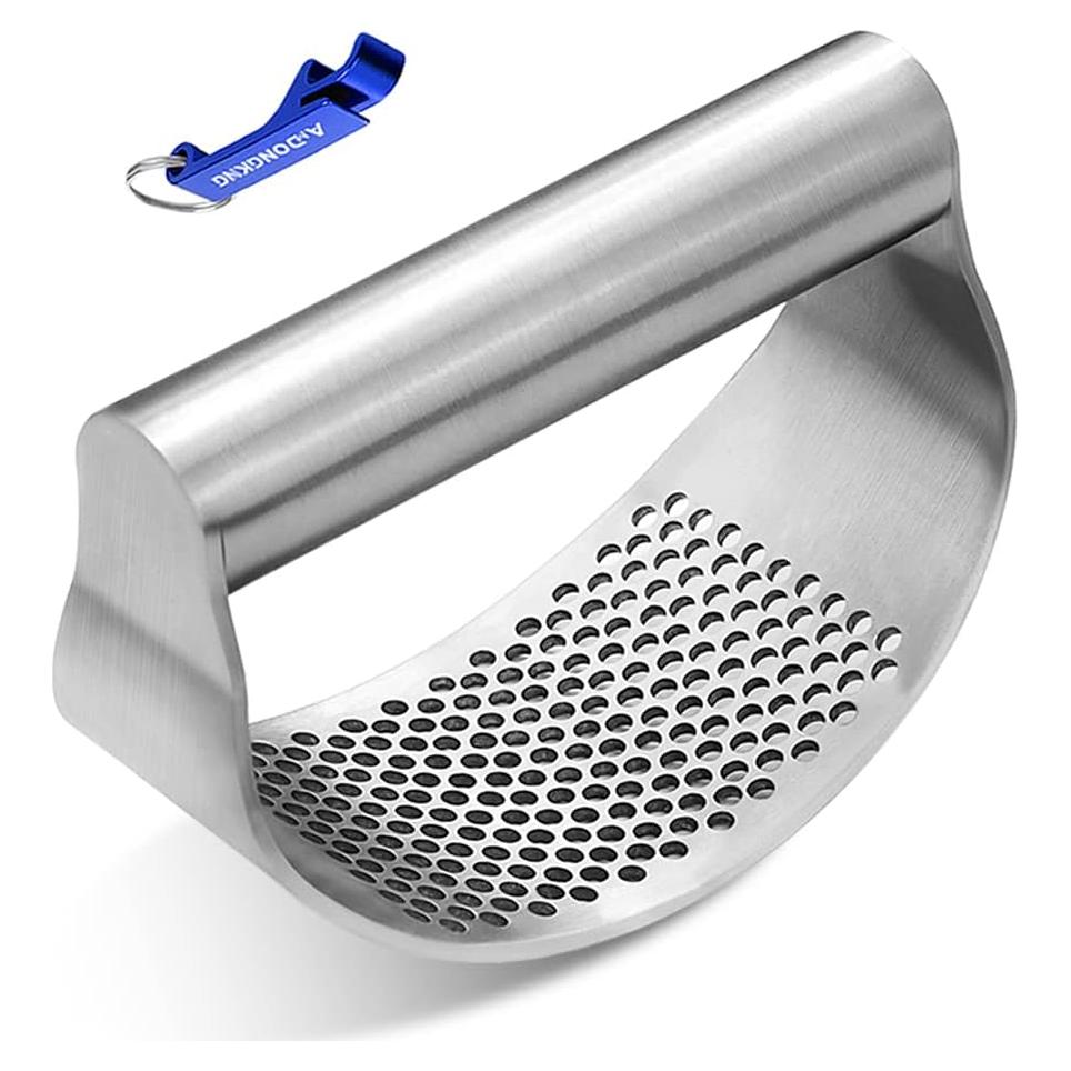 Prensa de Ajo Rocker AmDONGKING Acero Inoxidable Multiuso