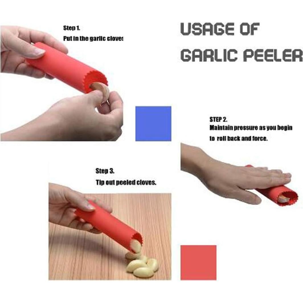 Prensa de Ajo Acosexy de Acero Inoxidable con Pelador