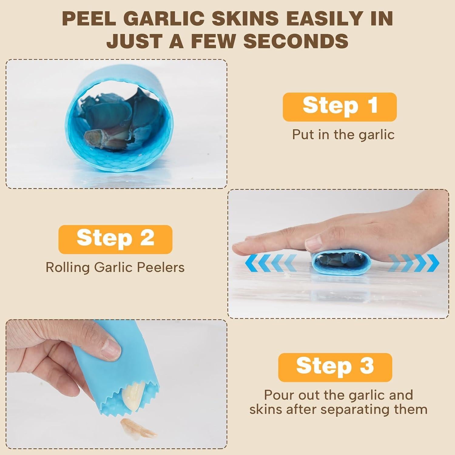 Prensa de Ajo Cook Guy de Acero Inoxidable 304 - Plata