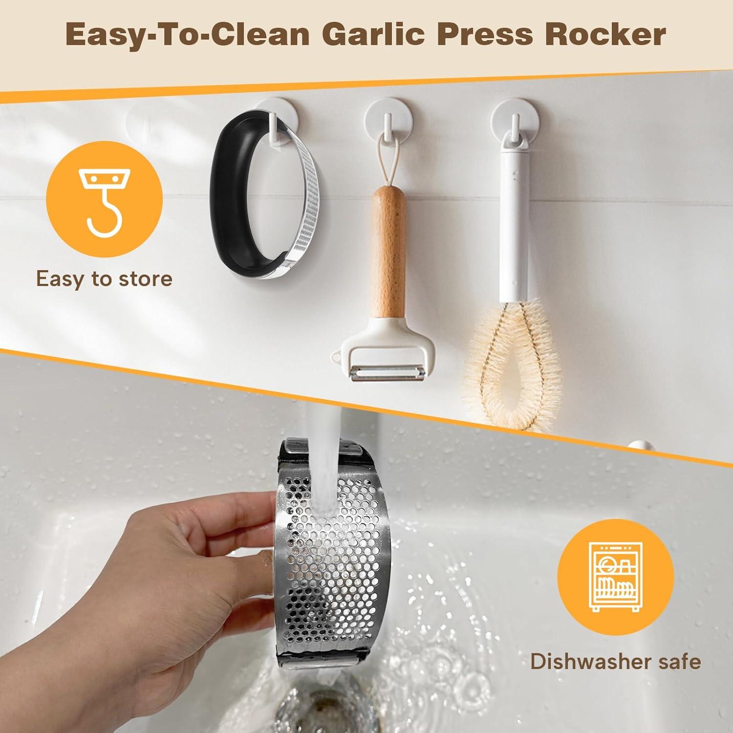 Prensa de Ajo Cook Guy de Acero Inoxidable 304 - Plata