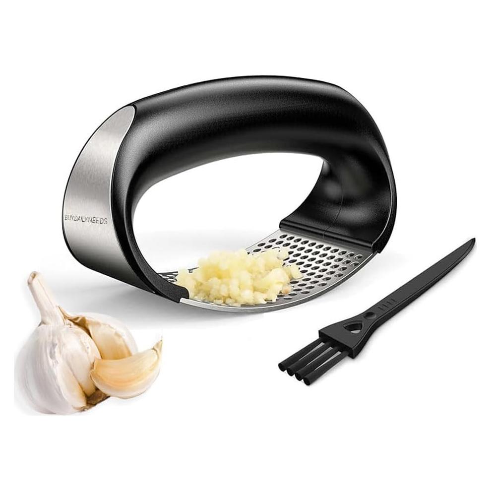 Prensa de Ajo BuyDailyNeeds Acero Inoxidable 10.9cm