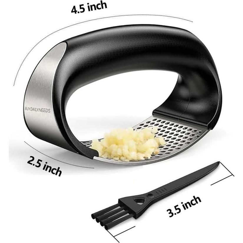 Prensa de Ajo BuyDailyNeeds Acero Inoxidable 10.9cm