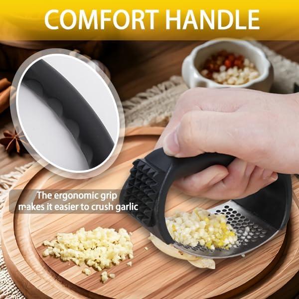 Prensa de Ajo HavenNest Ergonómica Acero Inoxidable 10.9 cm