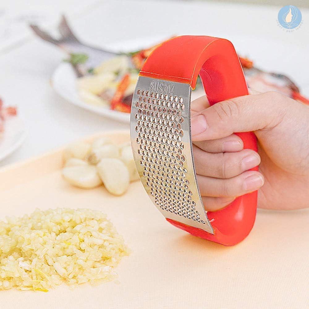 Prensa de Ajo Angel's Peel Lounge Acero Inoxidable Rojo