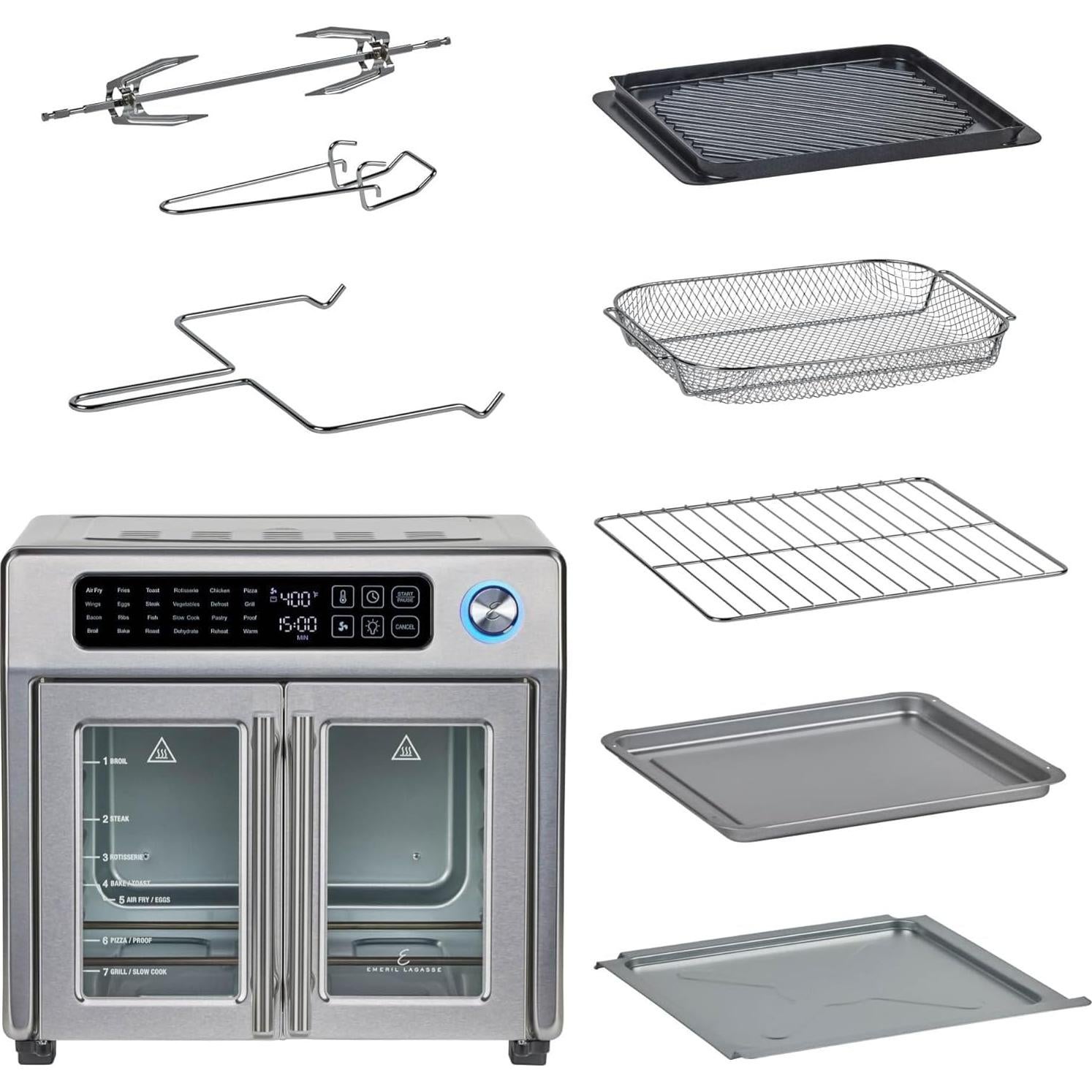 Horno Tostador de Aire Emeril Lagasse 26QT Acero Inoxidable