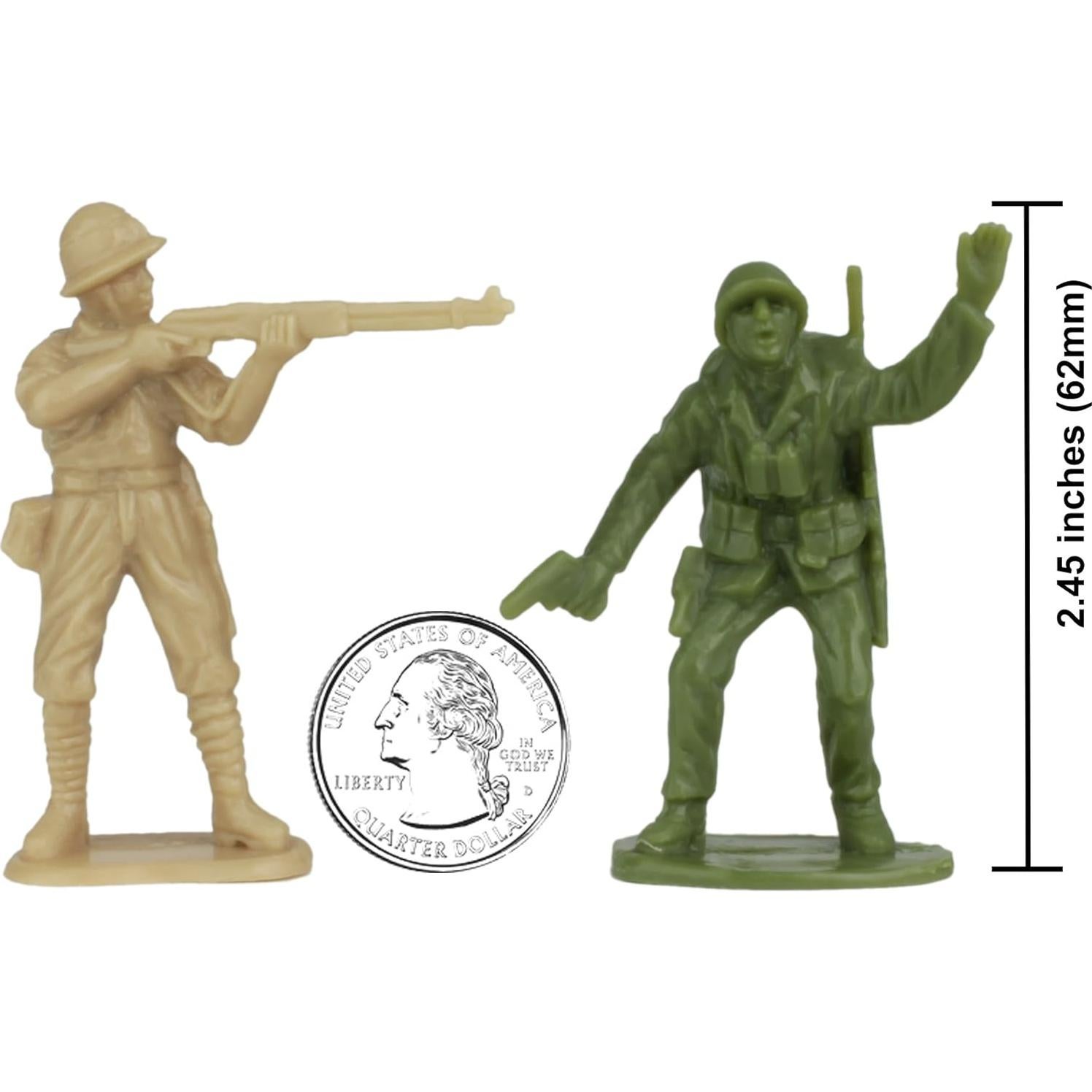 Figuras de Soldados BMC WW2 Iwo Jima - 32 Piezas