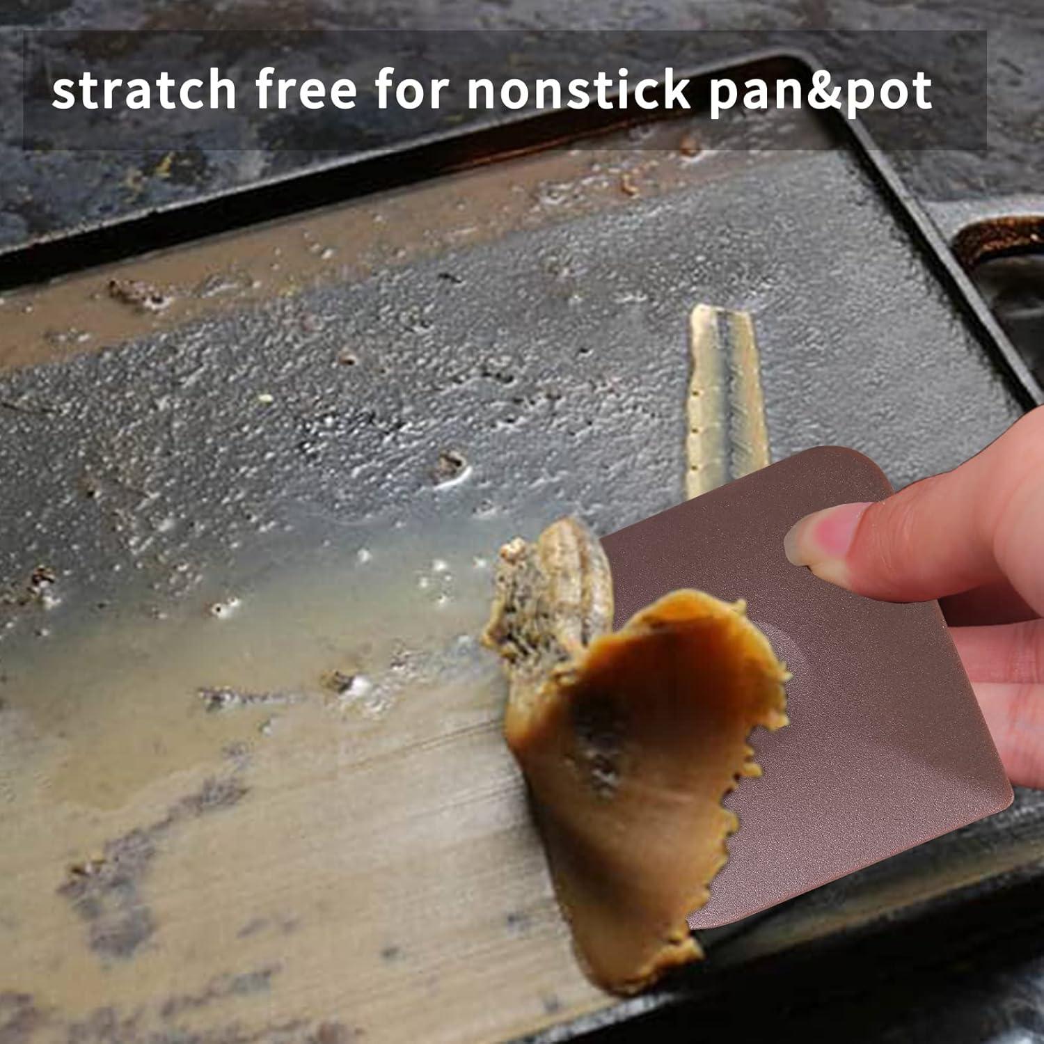 Juego de raspadores de cocina Herda - 3 piezas nylon marrón