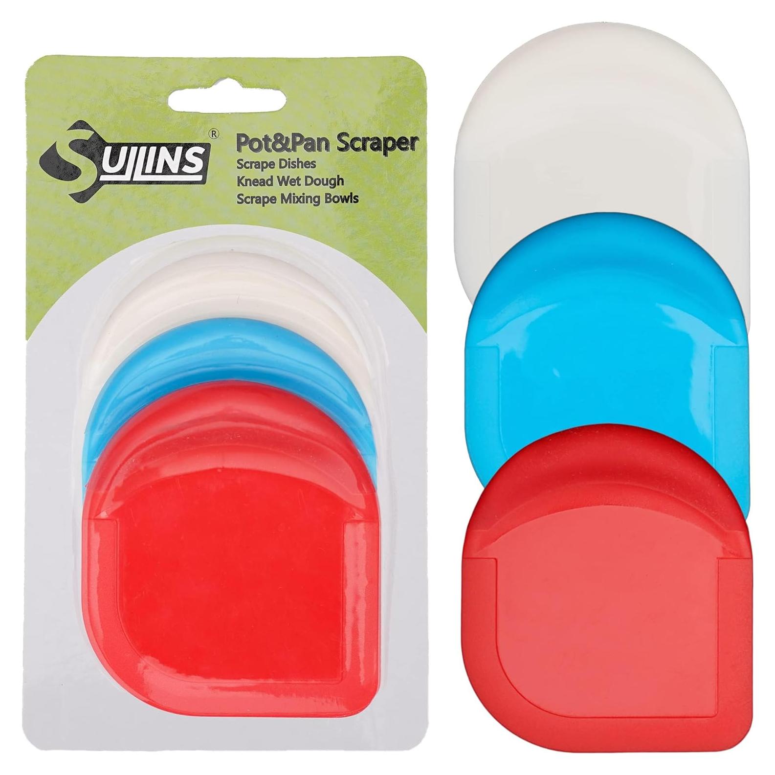 Raspador de Sartenes Sullins - Paquete de 3, Plástico, 50g