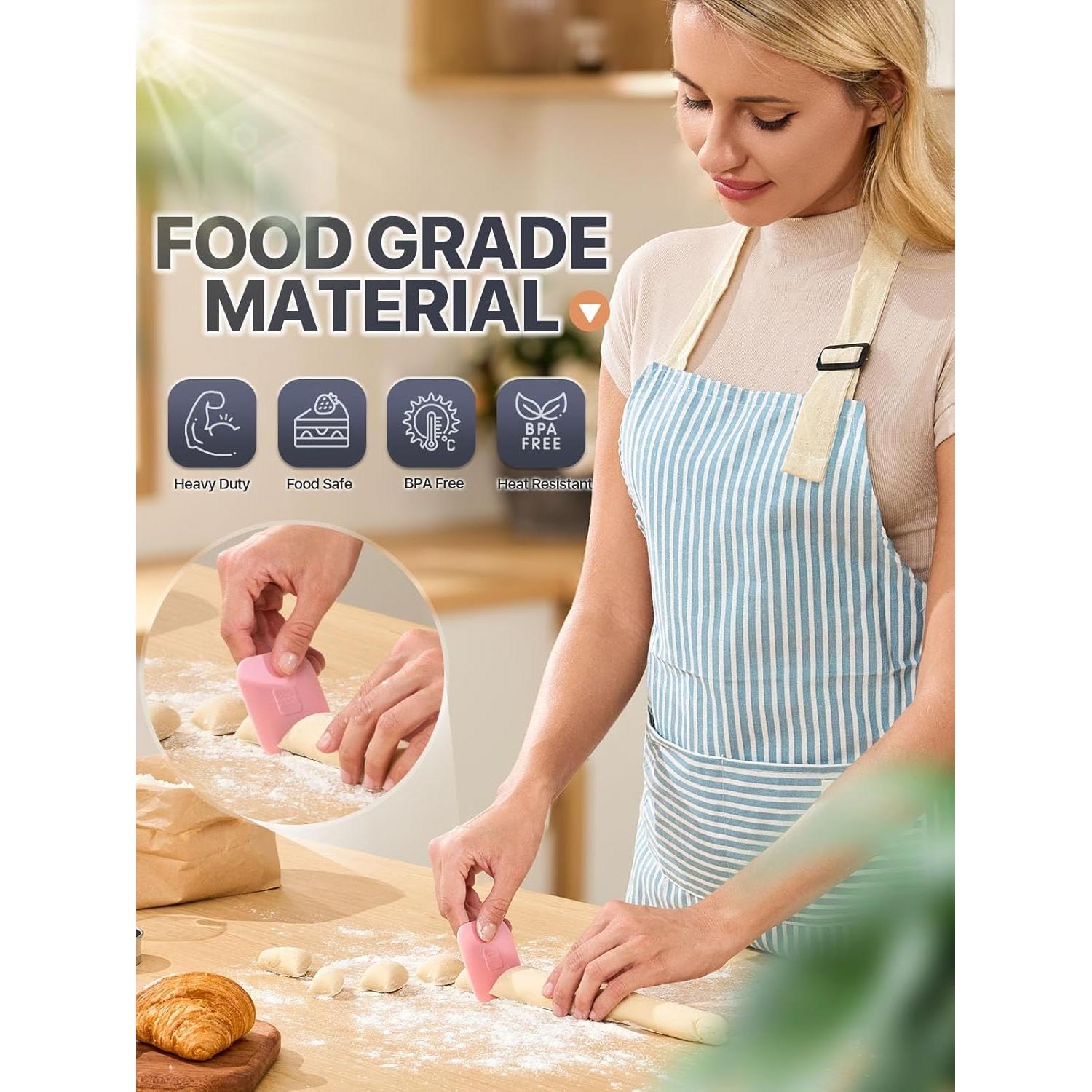 Raspadores de Sartenes CLUEAPOP 5 Piezas Plástico ABS Rosa