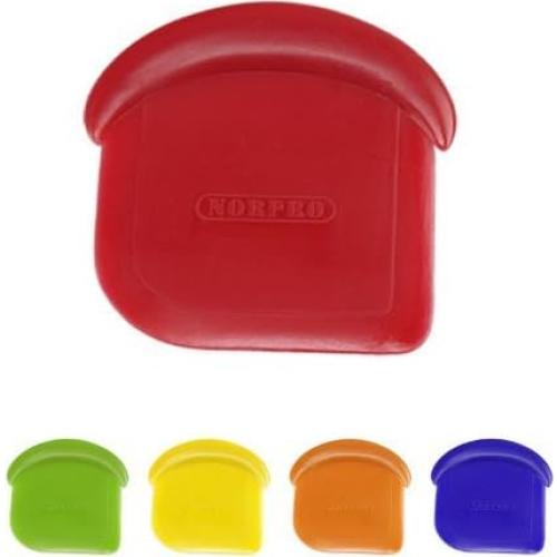 Juego de 4 Raspadores de Nylon Norpro 7,62 cm Colores Variados